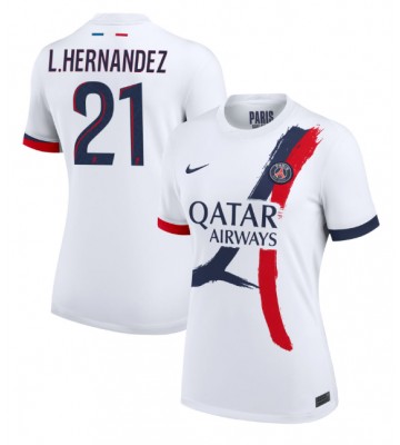 Paris Saint-Germain Lucas Hernandez #21 Replika Udebanetrøje Dame 2024-25 Kortærmet